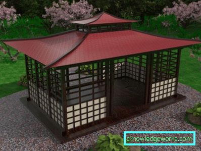 309-japansk stil Gazebo