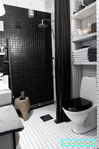 16 svartvitt badrum - 105 bilder