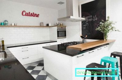 Svartvitt kök - bilder av inredningsdesign och färgkombination