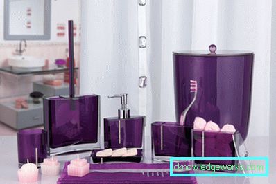 Lilac badrum - 50 bilder av en majestätisk trevlig färg i inredningen
