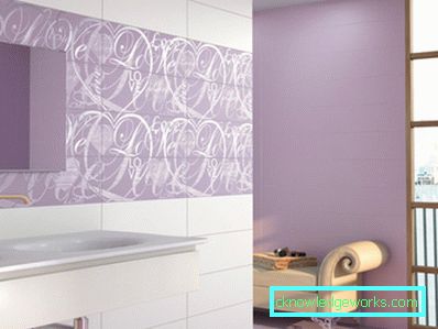 Lilac badrum - 50 bilder av en majestätisk trevlig färg i inredningen