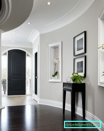 Minimalism stil hall - 60 interiörbilder för stora och små fronten