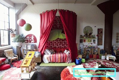 Foto: barnrum, inrett i stil med boho