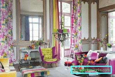 Färg gardiner - 75 bästa designbilder av moderna gardiner