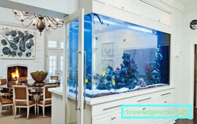 Foto: zoning akvarium levande och matsal