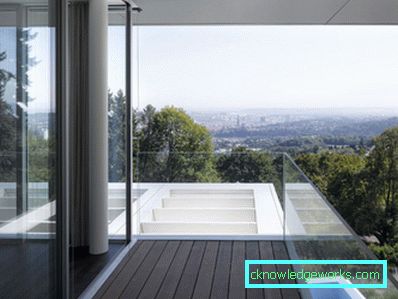 Taket på balkongen i modern stil - 55 bilder av designidéer
