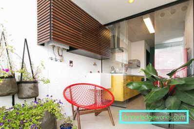 Taket på balkongen i modern stil - 55 bilder av designidéer