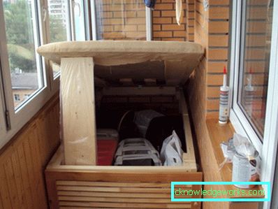 Lådan på balkongen för produkter - steg för steg instruktioner (70 bilder)