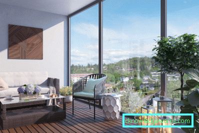 Taket på balkongen i modern stil - 55 bilder av designidéer