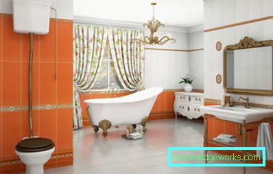 Orange badrum - 75 bilder av nya mönster av vackra 2017