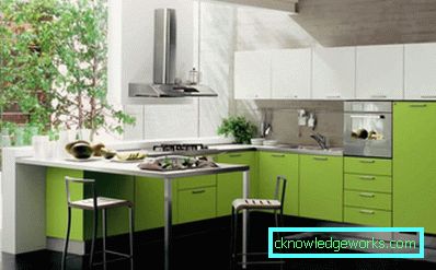 Grönt kök - 84 bilder av den bästa designen av modern design