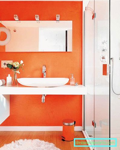 Orange badrum - 75 bilder av nya mönster av vackra 2017
