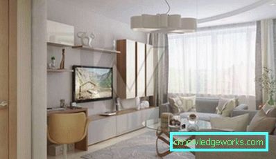 Vardagsrumsdesign 15 kvm - foto av moderna rumsinredning