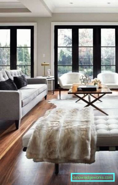 Vardagsrum design i ett privat hus