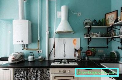 Köksdesign med gaspanna