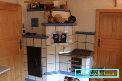 Köksdesign i ett privat hus med spis - spisdesign