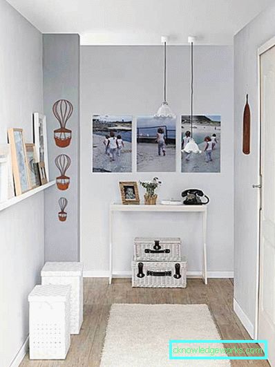 Design av en fyrkantig hall i lägenheten - riktiga foton Design av en fyrkantig hall i lägenheten - riktiga foton