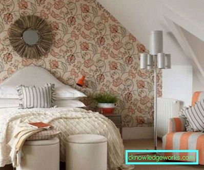 Sovrum design på vinden - bilder av interiörer Sovrum design på vinden - bilder av interiörer