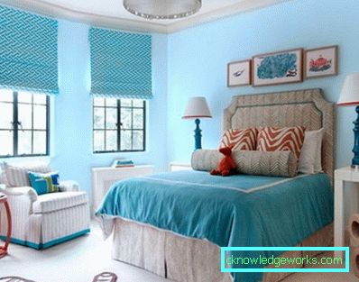 423 Blue Bedroom - 100 ovanliga bilder