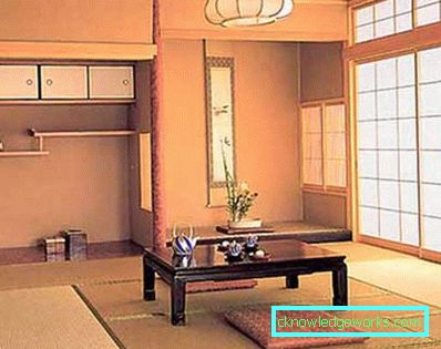Japansk stil vardagsrum - 50 bilder av design exempel