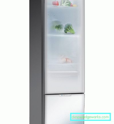 Vitglas kylskåp