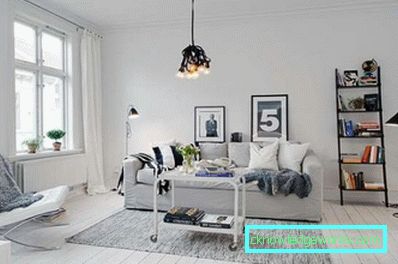 Inredning vardagsrum 18 kvm i modern stil - idéer för fotoutformning