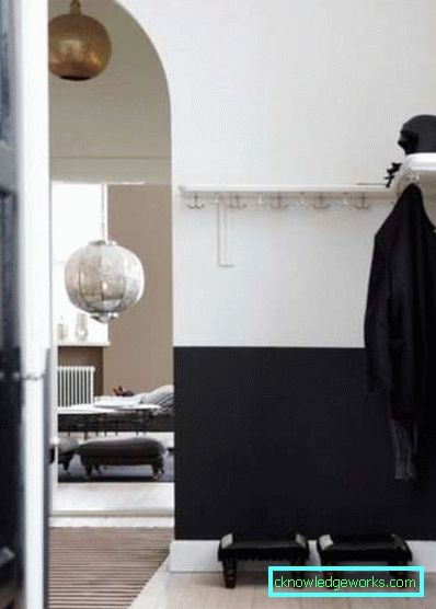 Interiör hall i lägenheten - foto lösningar för ett stort och litet rum
