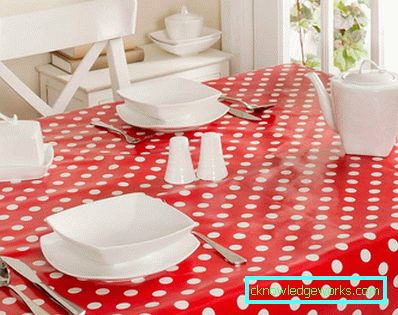 Cloth-oilcloth på bordet för köket Cloth-oilcloth på bordet för köket