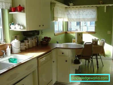 255-korta gardiner i köket - 80photo