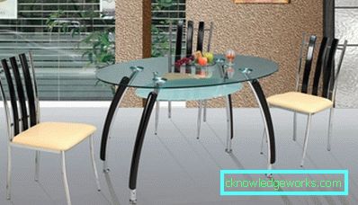 Rund glass köksbord Rund glass köksbord