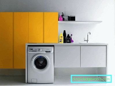 Kök med tvättmaskin - funktioner