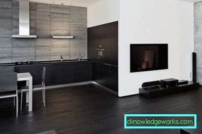 166-kök i minimalismens stil - 70 bilder