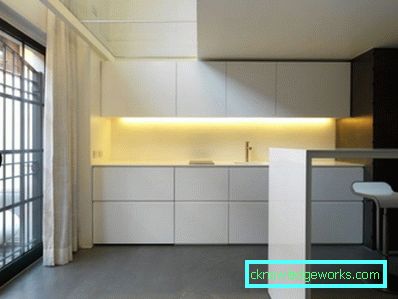 166-kök i minimalismens stil - 70 bilder