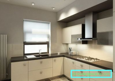 166-kök i minimalismens stil - 70 bilder
