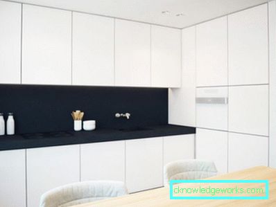 166-kök i minimalismens stil - 70 bilder