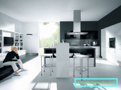 166-kök i minimalismens stil - 70 bilder