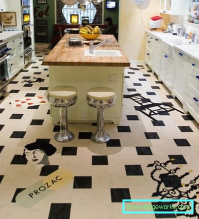 380 Linoleum för köket - 75 bilder