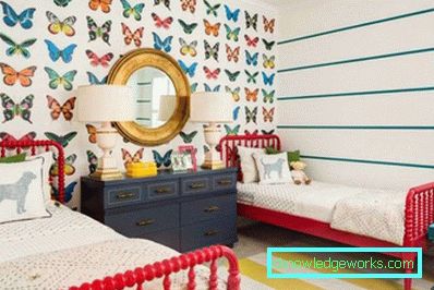 Nursery tapeter för tjejer - val av mönster