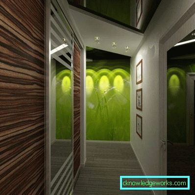 Göra en korridor i lägenheten - bilder av idéer
