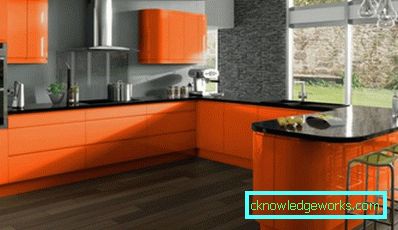 386-Orange kök - 70 bilder av de bästa
