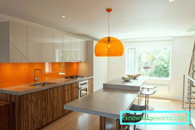 386-Orange kök - 70 bilder av de bästa