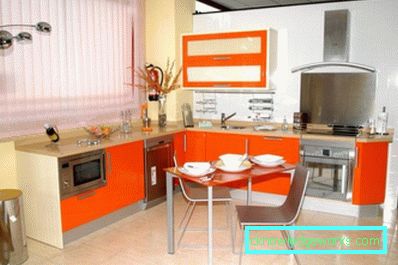 386-Orange kök - 70 bilder av de bästa