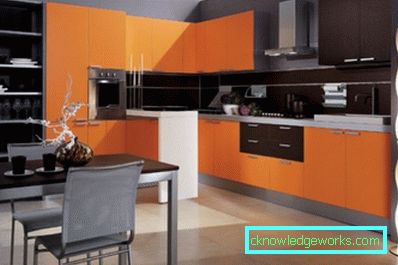 386-Orange kök - 70 bilder av de bästa