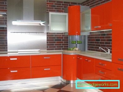 386-Orange kök - 70 bilder av de bästa
