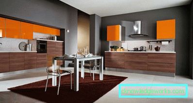386-Orange kök - 70 bilder av de bästa