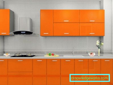 386-Orange kök - 70 bilder av de bästa