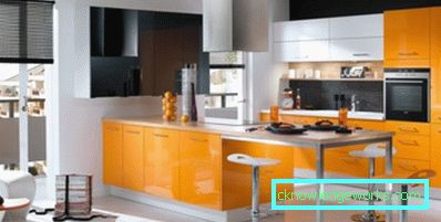 386-Orange kök - 70 bilder av de bästa
