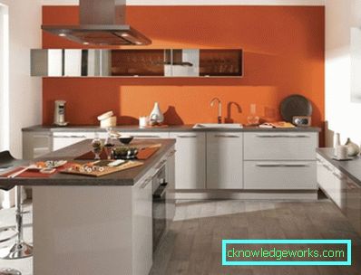 386-Orange kök - 70 bilder av de bästa