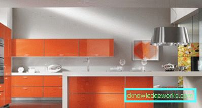 386-Orange kök - 70 bilder av de bästa