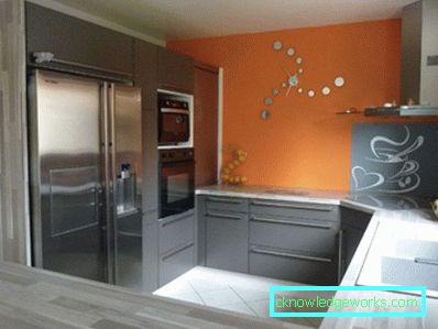 386-Orange kök - 70 bilder av de bästa